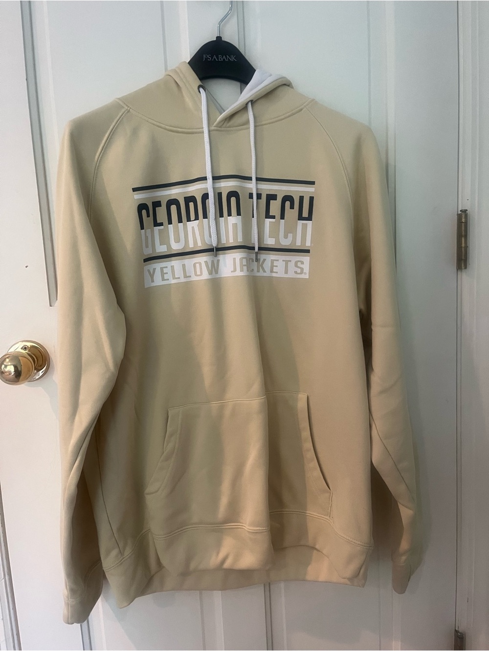 Colosseum Men's Pale Yellow Hoodie with Black Label
